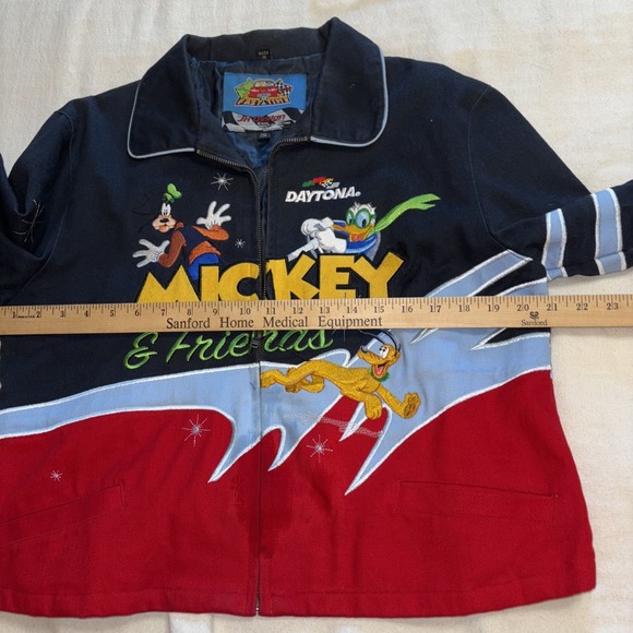 2006 JH Design Disney Daytona 500 Jacket Mickey Racing Jeff Hamilton Youth 2XL - Picture 15 of 16